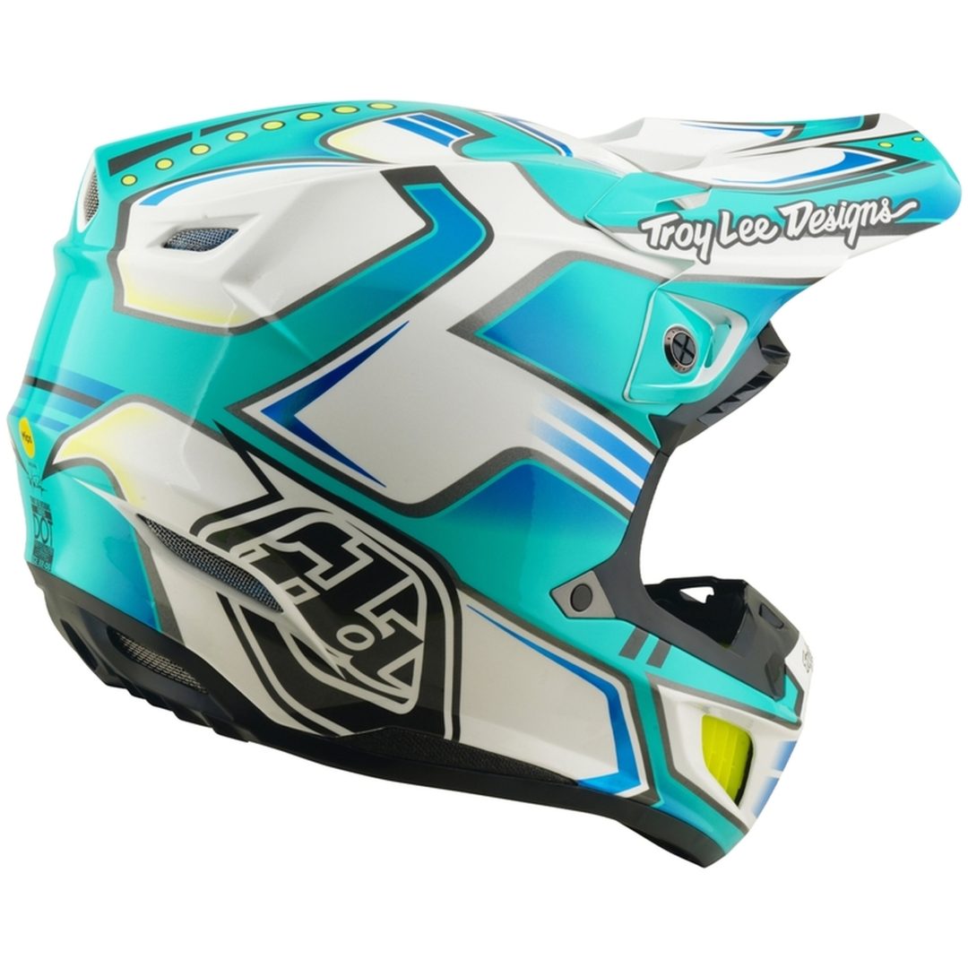 Crosshjälm SE5 Composite Mips Crest Turkos Vit TROY LEE DESIGNS s – bild 5