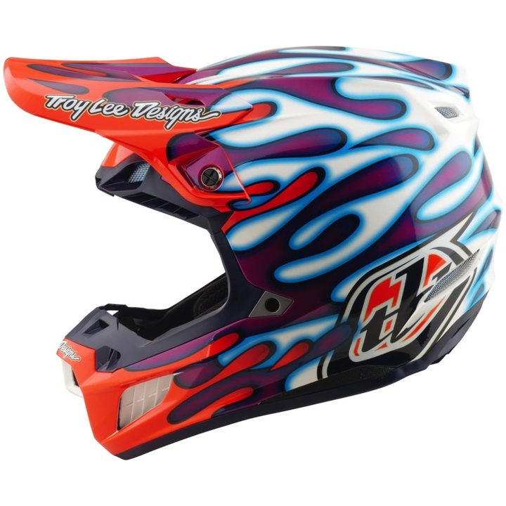 Crosshjälm SE5 Composite Mips Lila Röd Vit TROY LEE DESIGNS XS – bild 2