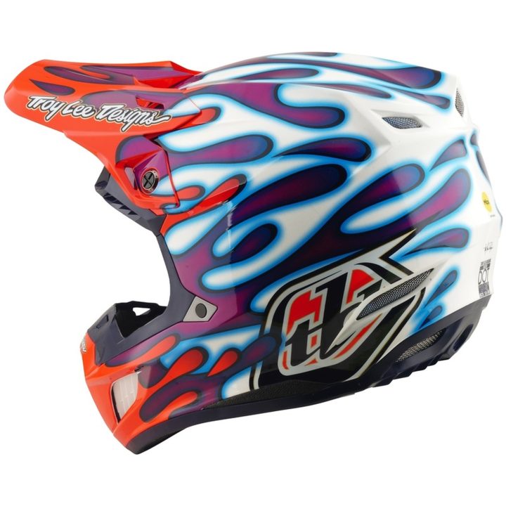 Crosshjälm SE5 Composite Mips Lila Röd Vit TROY LEE DESIGNS XS – bild 3