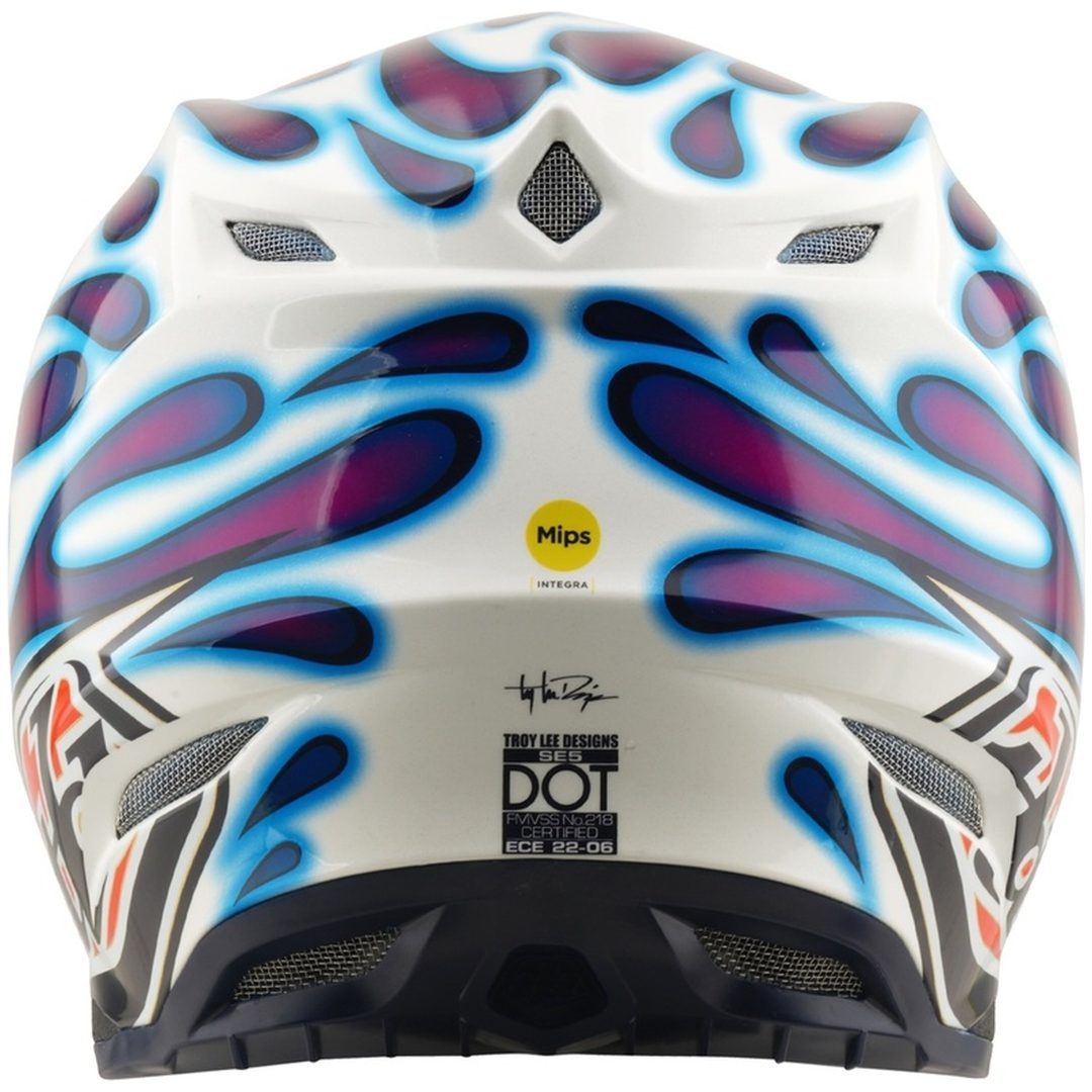 Crosshjälm SE5 Composite Mips Lila Röd Vit TROY LEE DESIGNS XS – bild 4
