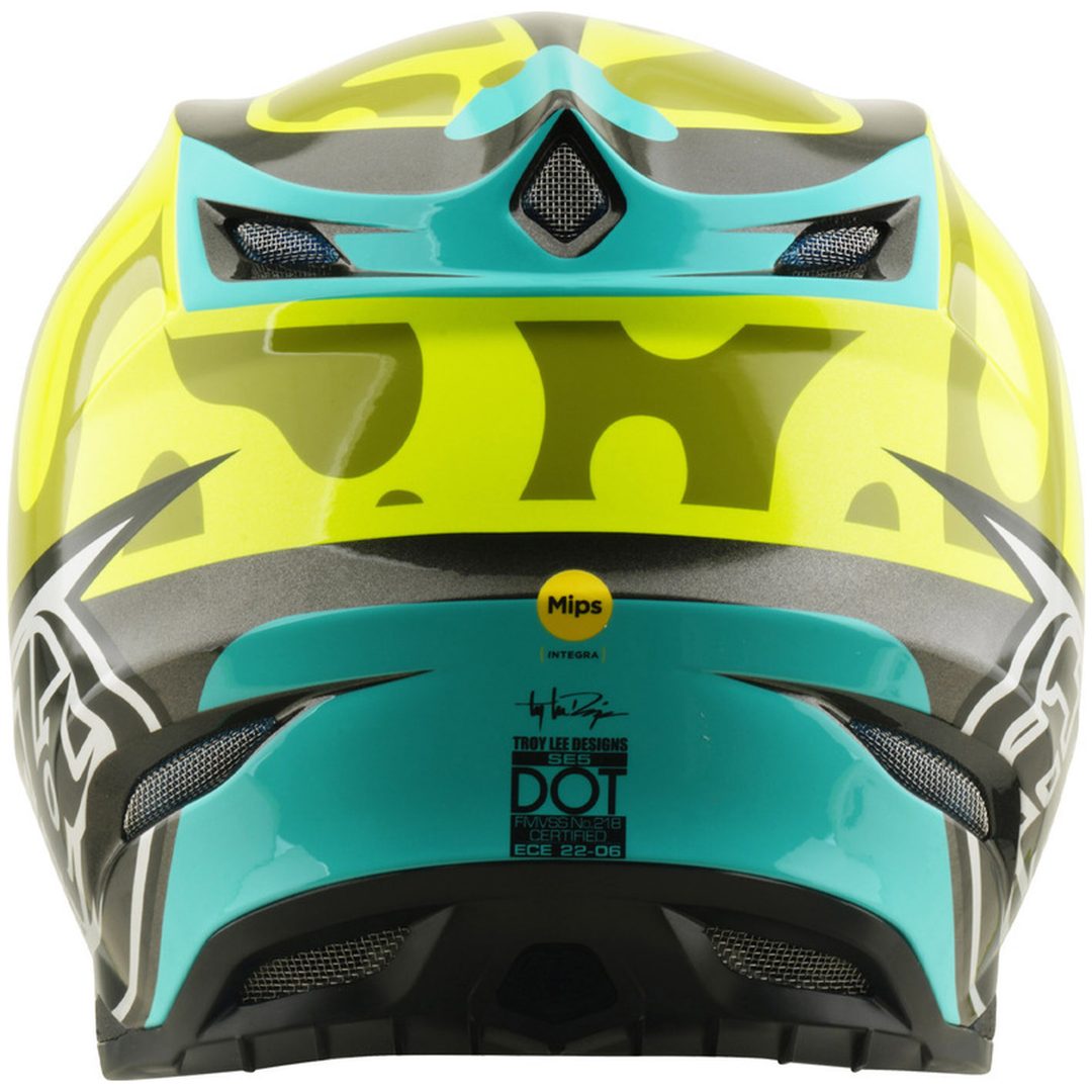 Crosshjälm SE5 Composite Mips Myth Neongul TROY LEE DESIGNS L – bild 4
