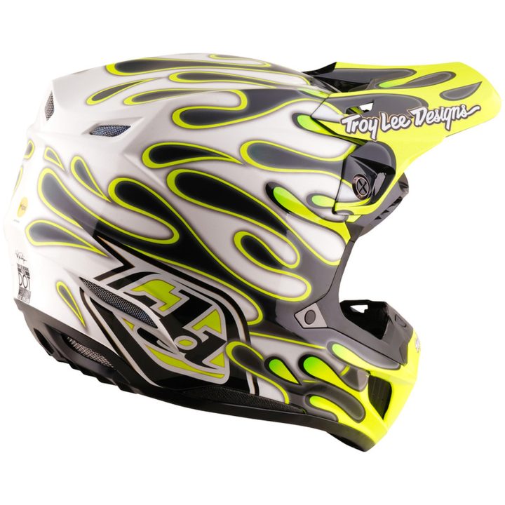 Crosshjälm SE5 Composite MIPS Overspray Grå Neongul TROY LEE DESIGNS XS – bild 5