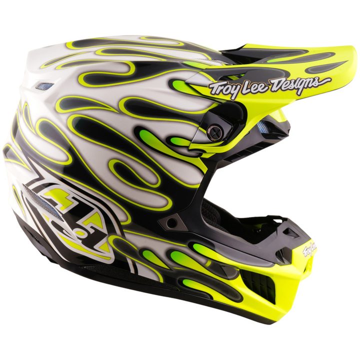 Crosshjälm SE5 Composite MIPS Overspray Grå Neongul TROY LEE DESIGNS XS – bild 6