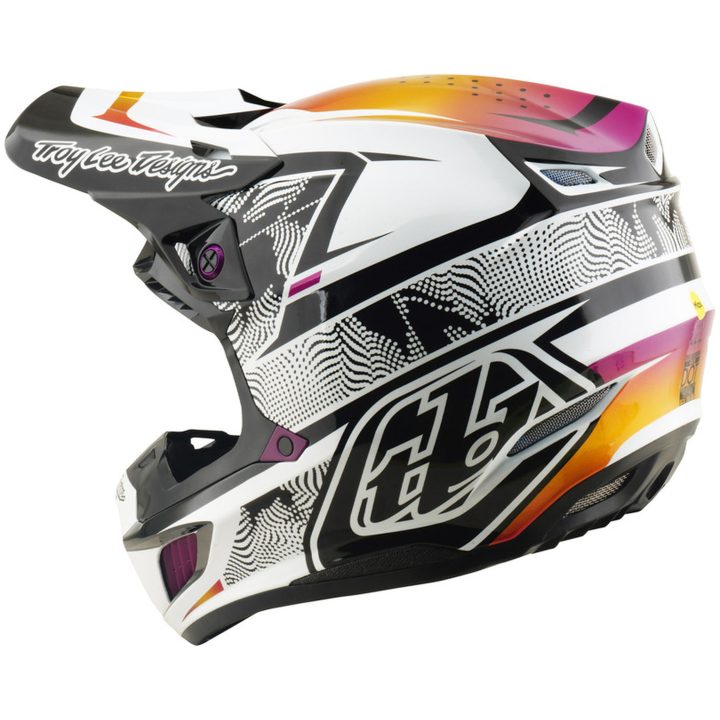 Crosshjälm SE5 Composite MIPS Svart Lila Vit TROY LEE DESIGNS s – bild 2