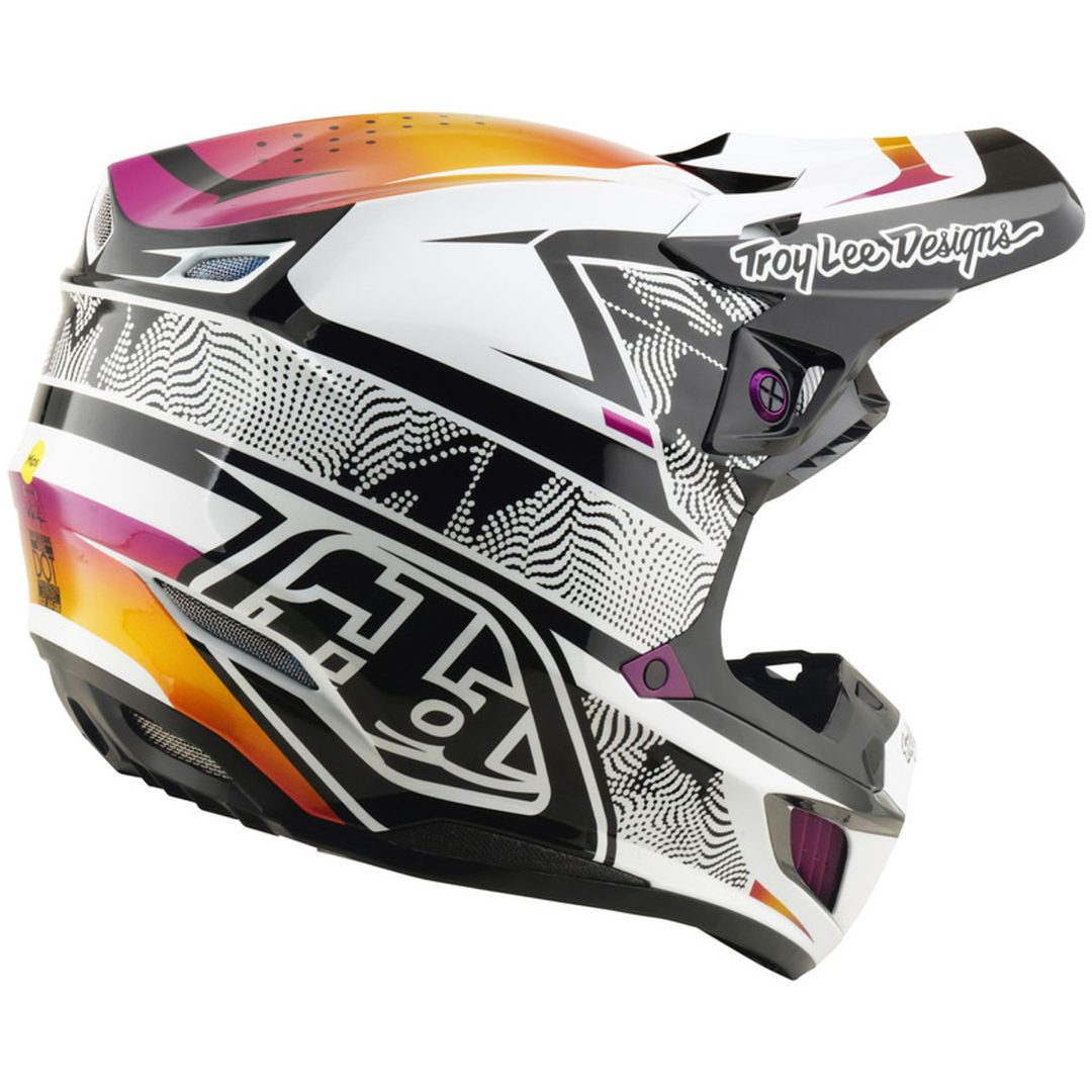 Crosshjälm SE5 Composite MIPS Svart Lila Vit TROY LEE DESIGNS s – bild 4