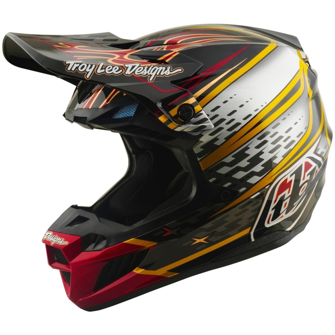 Crosshjälm SE5 Composite MIPS Svart Röd Vit TROY LEE DESIGNS L