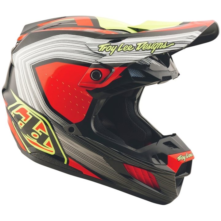 Crosshjälm SE5 Composite Stripes Svart/Infraröd Blank TROY LEE DESIGNS XS – bild 2