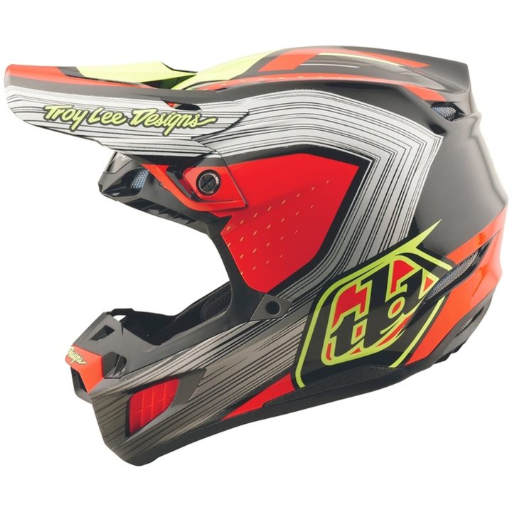 Crosshjälm SE5 Composite Stripes Svart/Infraröd Blank TROY LEE DESIGNS XS – bild 3