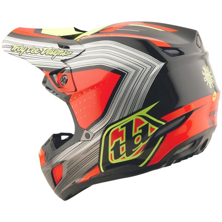 Crosshjälm SE5 Composite Stripes Svart/Infraröd Blank TROY LEE DESIGNS XS – bild 4
