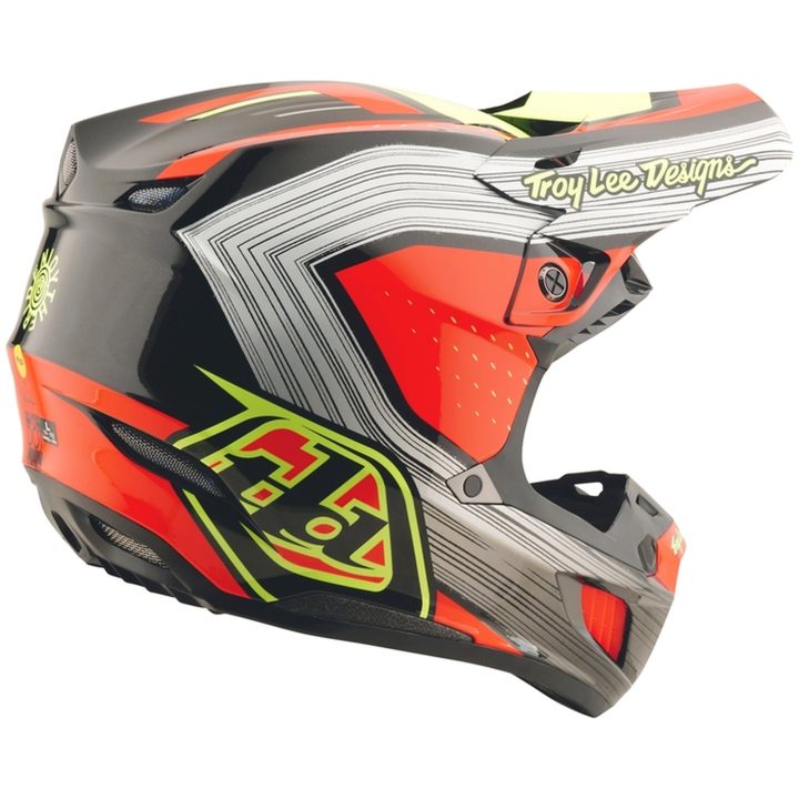 Crosshjälm SE5 Composite Stripes Svart/Infraröd Blank TROY LEE DESIGNS XS – bild 6