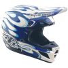 Crosshjälm SE5 Composite Torched Blå Blank TROY LEE DESIGNS Small – miniatyr 2