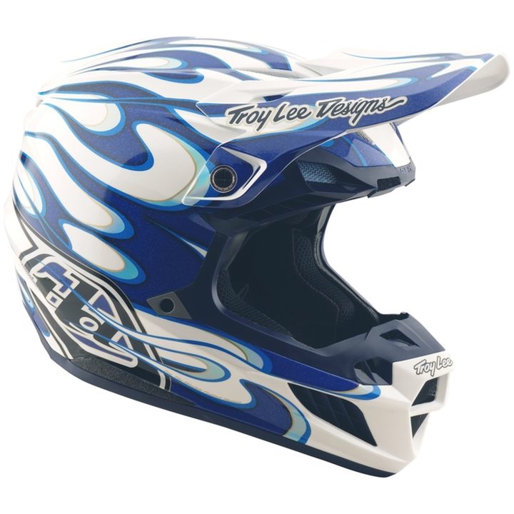 Crosshjälm SE5 Composite Torched Blå Blank TROY LEE DESIGNS Small – bild 2