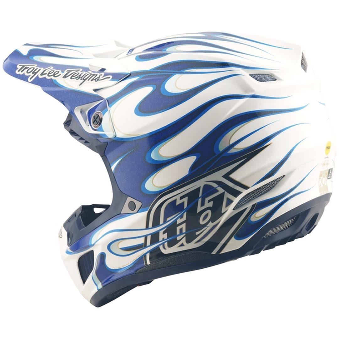 Crosshjälm SE5 Composite Torched Blå Blank TROY LEE DESIGNS Small – bild 4