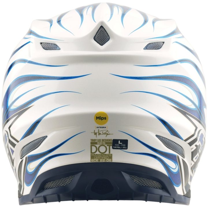 Crosshjälm SE5 Composite Torched Blå Blank TROY LEE DESIGNS Small – bild 5