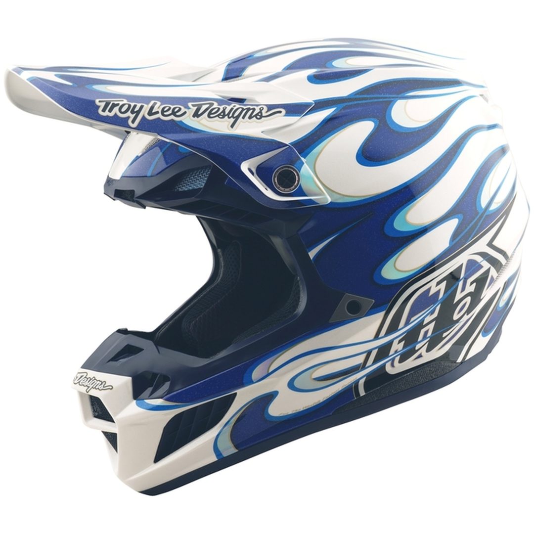 Crosshjälm SE5 Composite Torched Blå Blank TROY LEE DESIGNS Small
