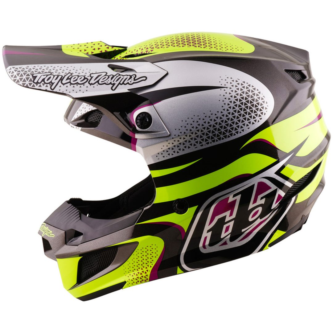 Crosshjälm SE5 Polycarbonate MIPS Aura Gul Svart TROY LEE DESIGNS XS – bild 2