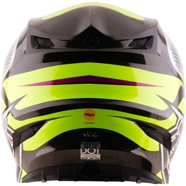 Crosshjälm SE5 Polycarbonate MIPS Aura Gul Svart TROY LEE DESIGNS XS – bild 4