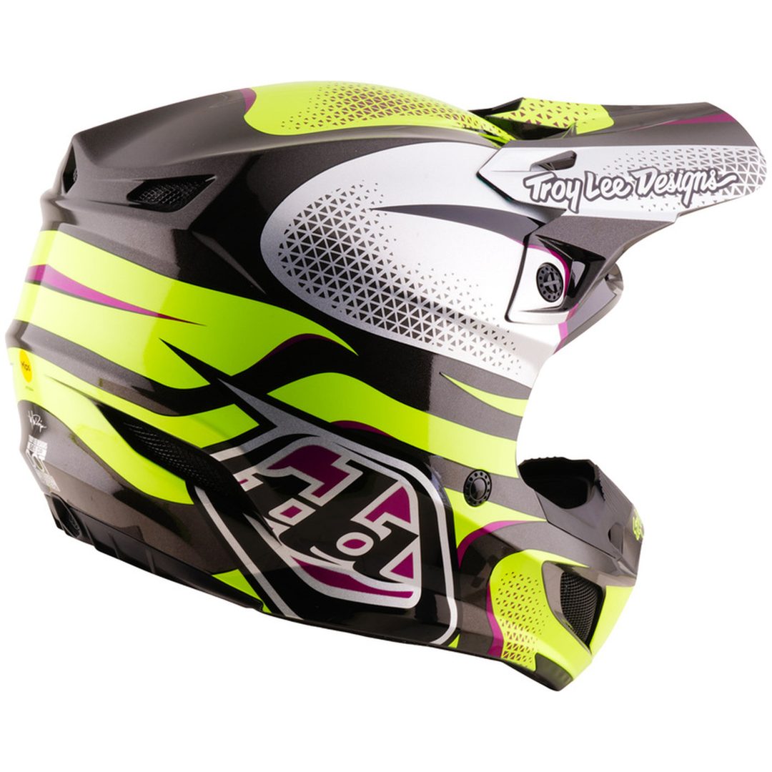 Crosshjälm SE5 Polycarbonate MIPS Aura Gul Svart TROY LEE DESIGNS XS – bild 5