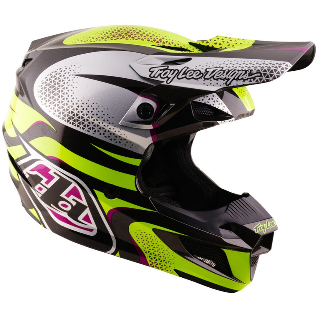 Crosshjälm SE5 Polycarbonate MIPS Aura Gul Svart TROY LEE DESIGNS XS – bild 7