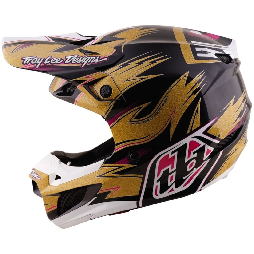 Crosshjälm SE5 Polycarbonate MIPS Cyclops LE Svart Guld TROY LEE DESIGNS XS – bild 2