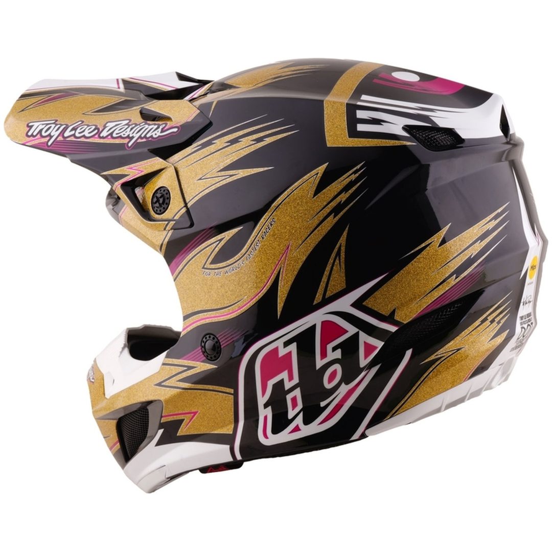 Crosshjälm SE5 Polycarbonate MIPS Cyclops LE Svart Guld TROY LEE DESIGNS XS – bild 3