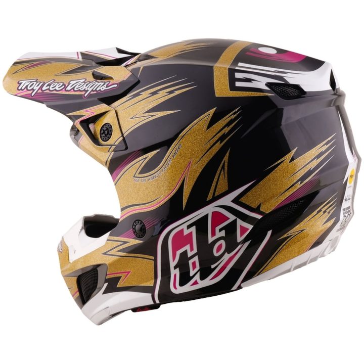 Crosshjälm SE5 Polycarbonate MIPS Cyclops LE Svart Guld TROY LEE DESIGNS XS – bild 3