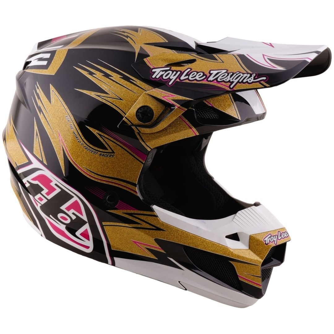 Crosshjälm SE5 Polycarbonate MIPS Cyclops LE Svart Guld TROY LEE DESIGNS XS – bild 7