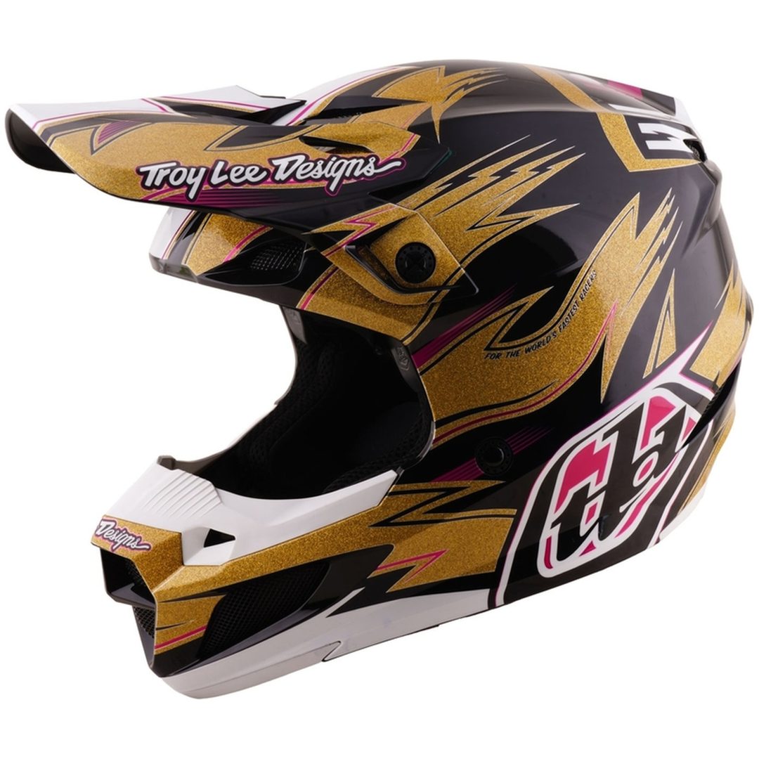 Crosshjälm SE5 Polycarbonate MIPS Cyclops LE Svart Guld TROY LEE DESIGNS XS