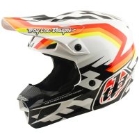Crosshjälm SE5 Polycarbonate MIPS Orange Vit TROY LEE DESIGNS