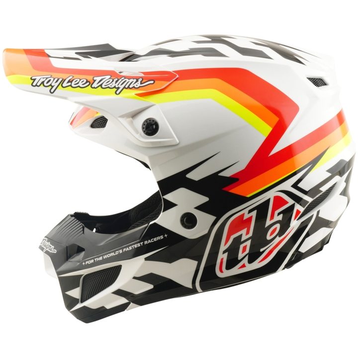 Crosshjälm SE5 Polycarbonate MIPS Orange Vit TROY LEE DESIGNS s – bild 2