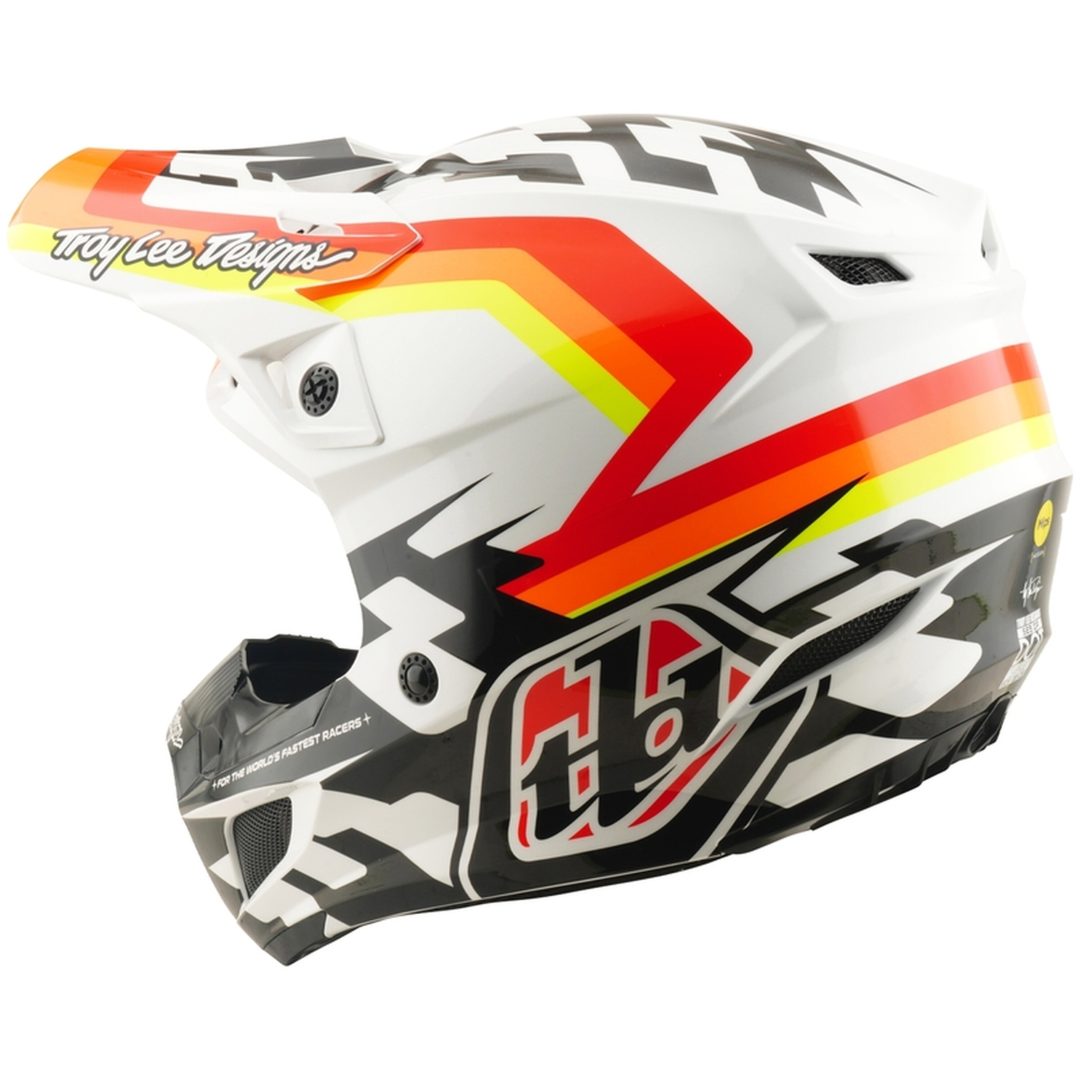 Crosshjälm SE5 Polycarbonate MIPS Orange Vit TROY LEE DESIGNS s – bild 3