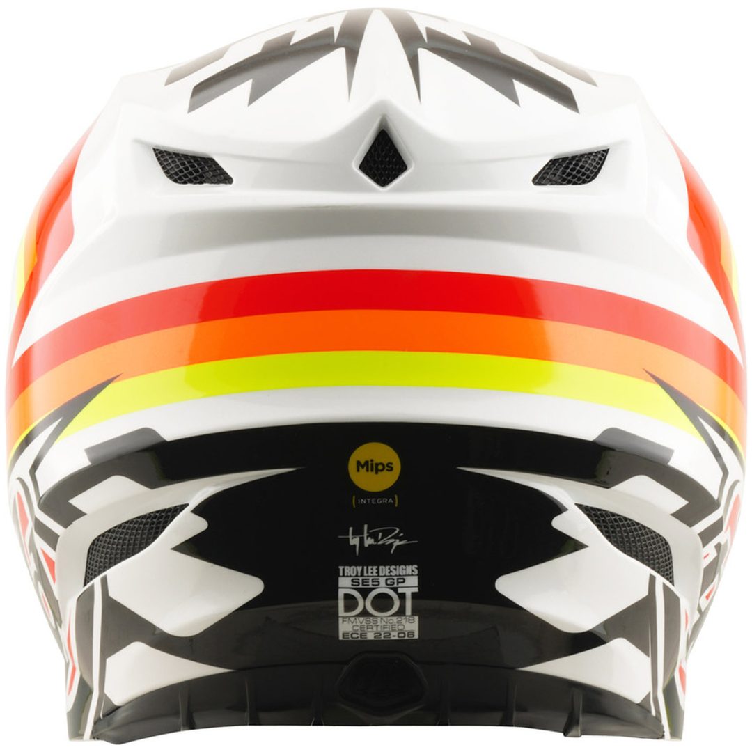 Crosshjälm SE5 Polycarbonate MIPS Orange Vit TROY LEE DESIGNS s – bild 4