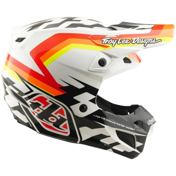 Crosshjälm SE5 Polycarbonate MIPS Orange Vit TROY LEE DESIGNS s – bild 6