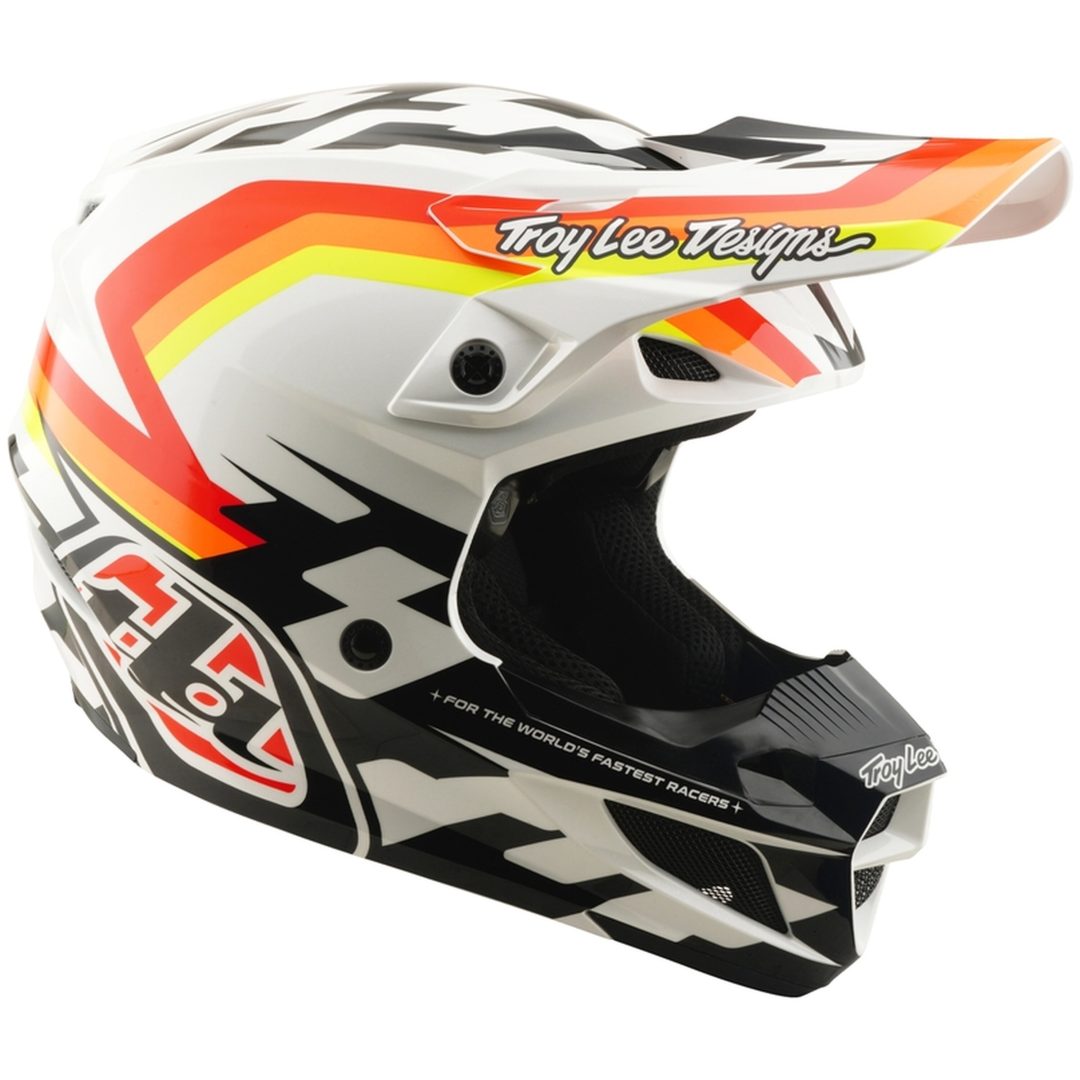 Crosshjälm SE5 Polycarbonate MIPS Orange Vit TROY LEE DESIGNS s – bild 7