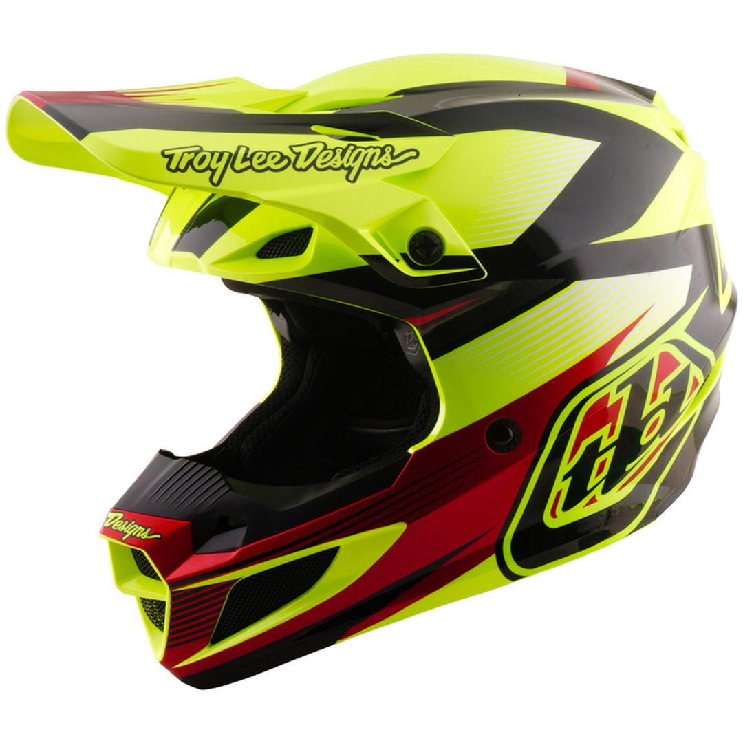 Crosshjälm SE5 Polycarbonate MIPS Ripper Neongul TROY LEE DESIGNS L