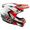 Crosshjälm SE5 Polycarbonate MIPS Röd Vit TROY LEE DESIGNS s – miniatyr 6