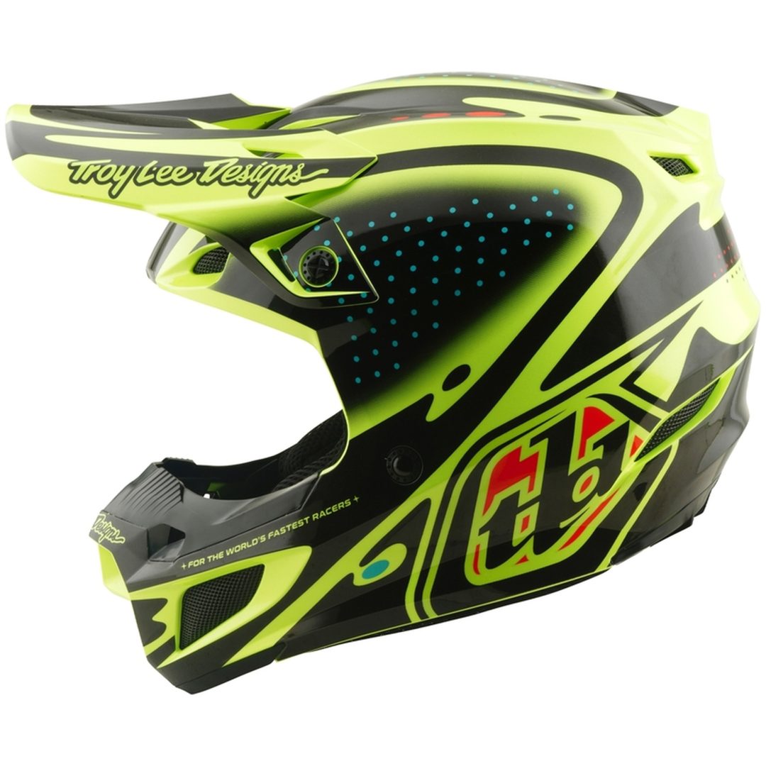 Crosshjälm SE5 Polycarbonate MIPS The Line Neongul TROY LEE DESIGNS s – bild 2
