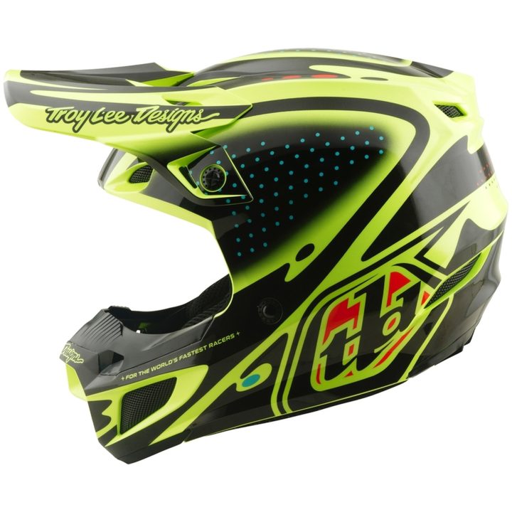 Crosshjälm SE5 Polycarbonate MIPS The Line Neongul TROY LEE DESIGNS s – bild 2