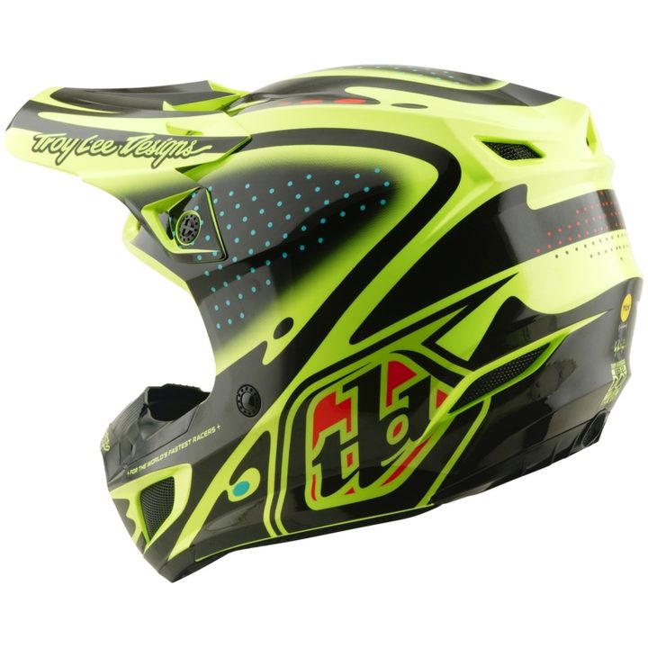 Crosshjälm SE5 Polycarbonate MIPS The Line Neongul TROY LEE DESIGNS s – bild 3