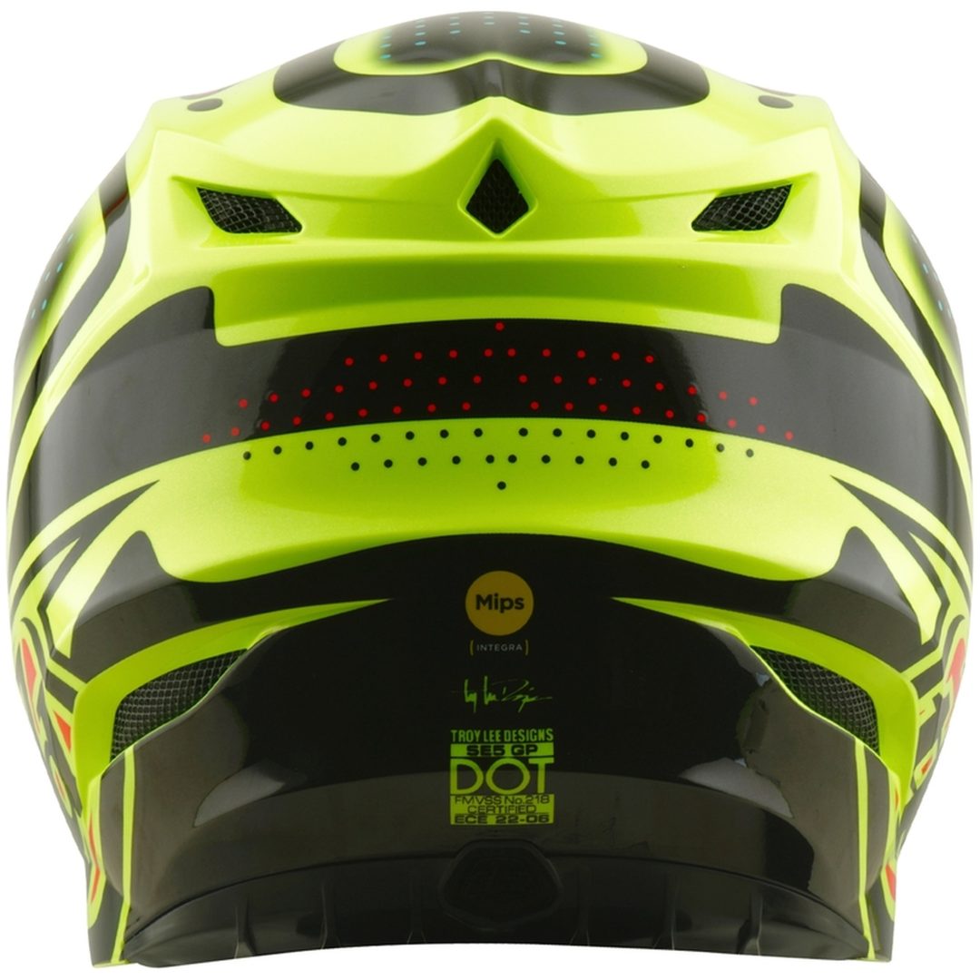 Crosshjälm SE5 Polycarbonate MIPS The Line Neongul TROY LEE DESIGNS s – bild 4