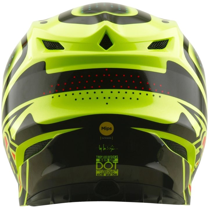 Crosshjälm SE5 Polycarbonate MIPS The Line Neongul TROY LEE DESIGNS s – bild 4
