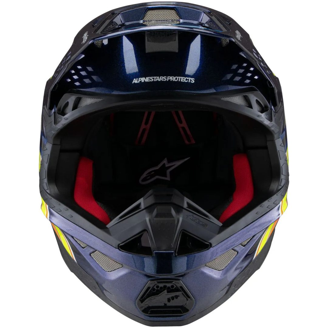 Crosshjälm Sm10 Blå/orange/gul ALPINESTARS XS – bild 3