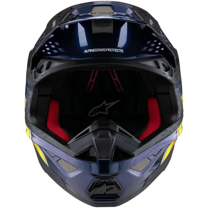 Crosshjälm Sm10 Blå/orange/gul ALPINESTARS XS – bild 3
