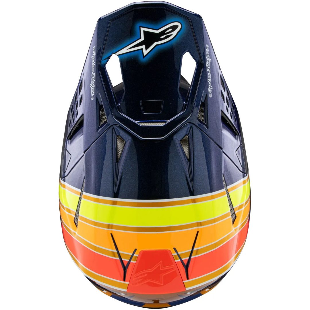 Crosshjälm Sm10 Blå/orange/gul ALPINESTARS XS – bild 4