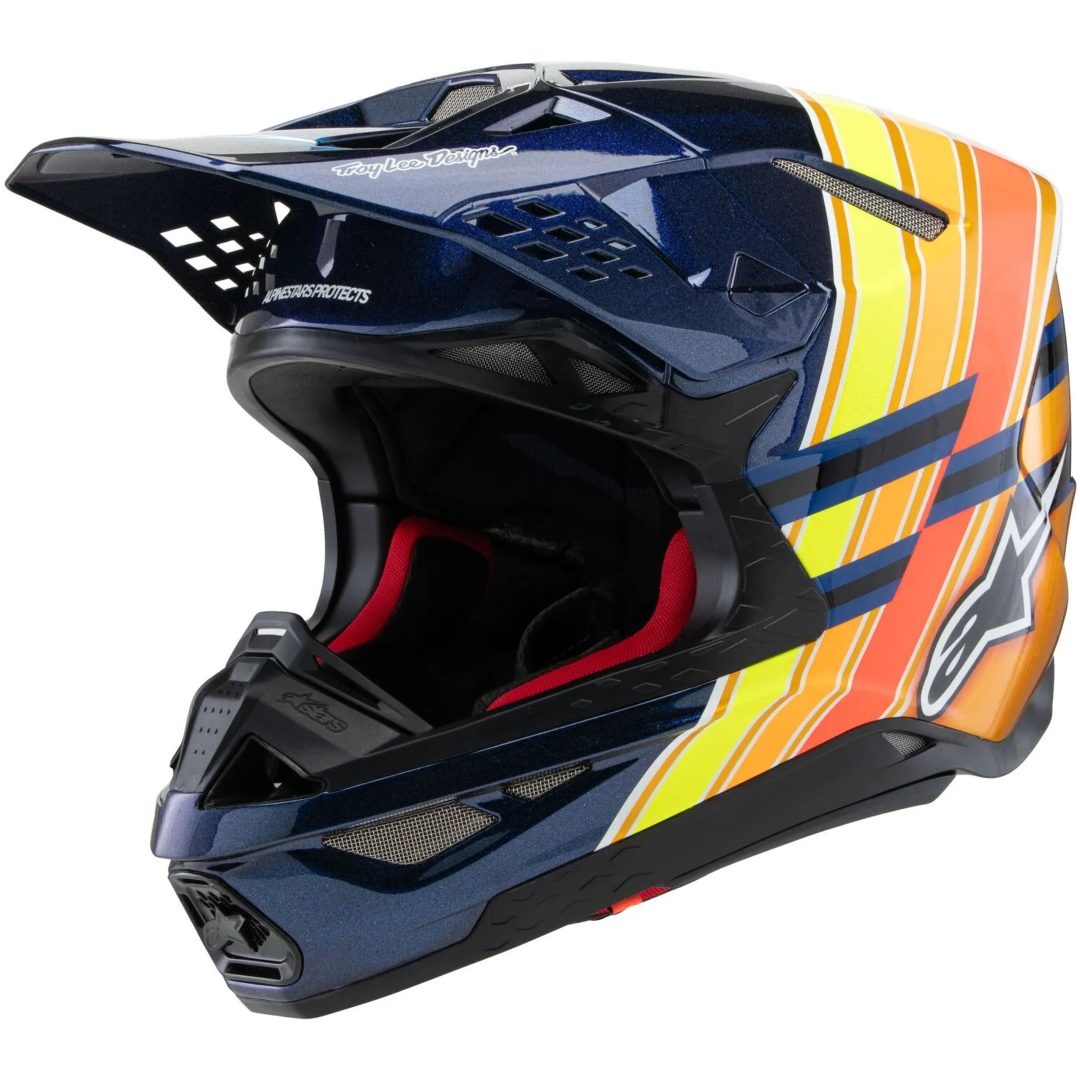 Crosshjälm Sm10 Blå/orange/gul ALPINESTARS XS