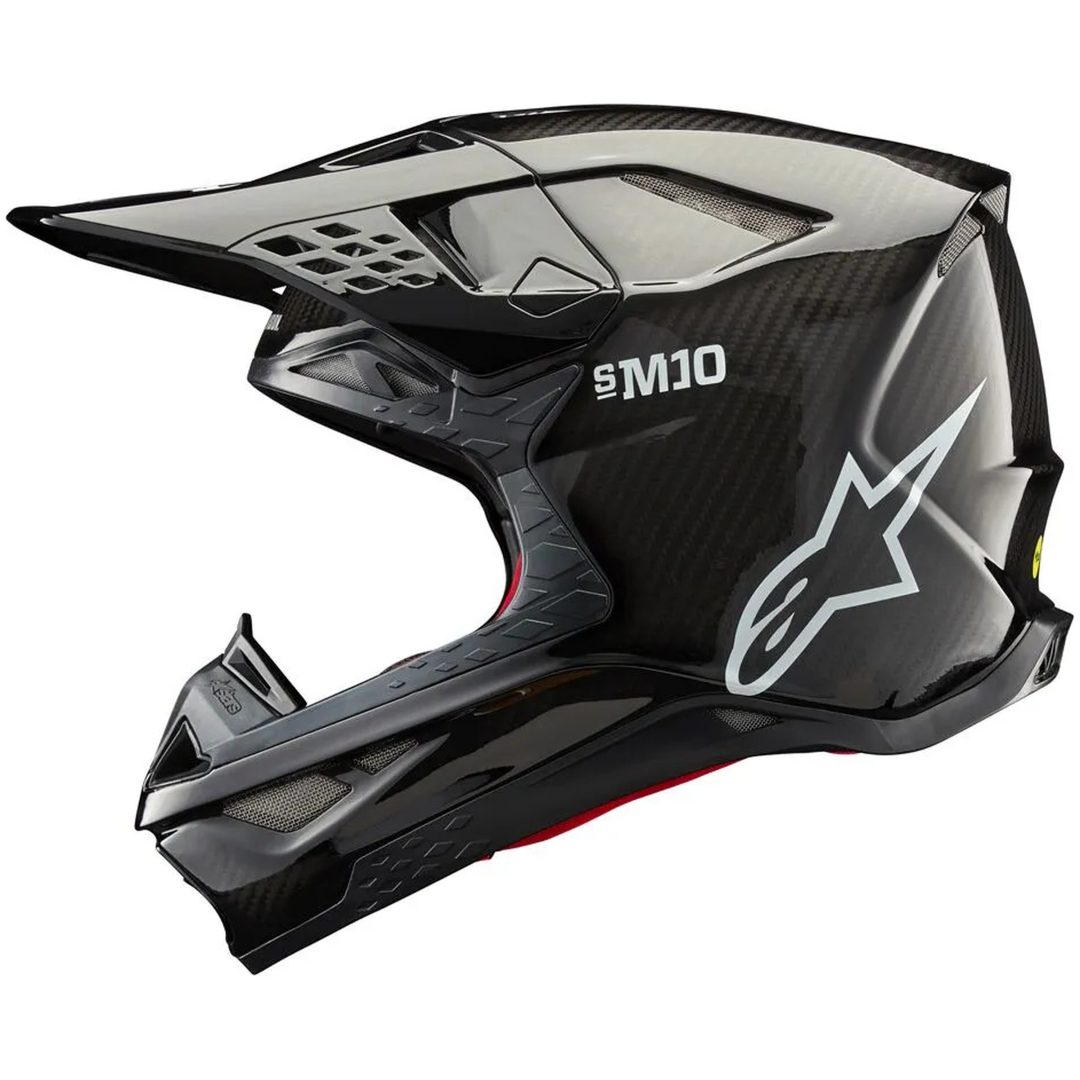 Crosshjälm Sm10 Solid Kolfiber ALPINESTARS XS – bild 4