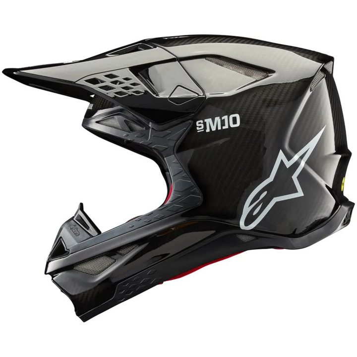 Crosshjälm Sm10 Solid Kolfiber ALPINESTARS XS – bild 4