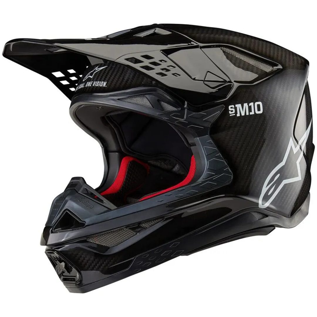Crosshjälm Sm10 Solid Kolfiber ALPINESTARS XS