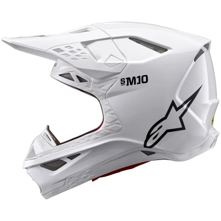 Crosshjälm Sm10 Solid Vit ALPINESTARS XS – bild 3