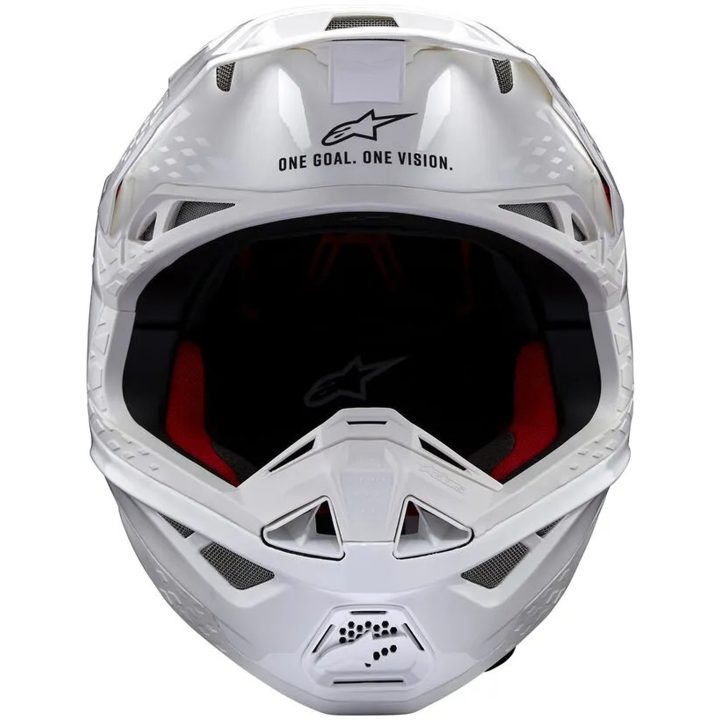 Crosshjälm Sm10 Solid Vit ALPINESTARS XS – bild 2